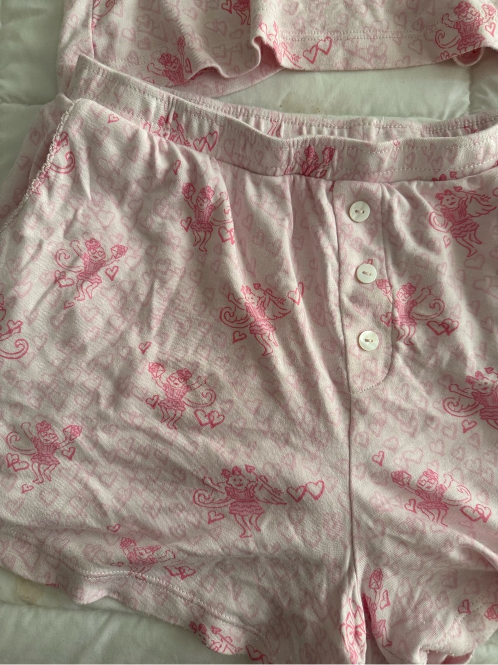 Women’s Pink Printed Cami & Shorts Sleep Set - Picture 2 of 5